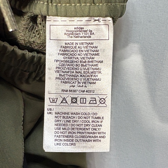 🏍️ adidas Olive Green Track Pants with Black Stripes - Picture 8 of 9